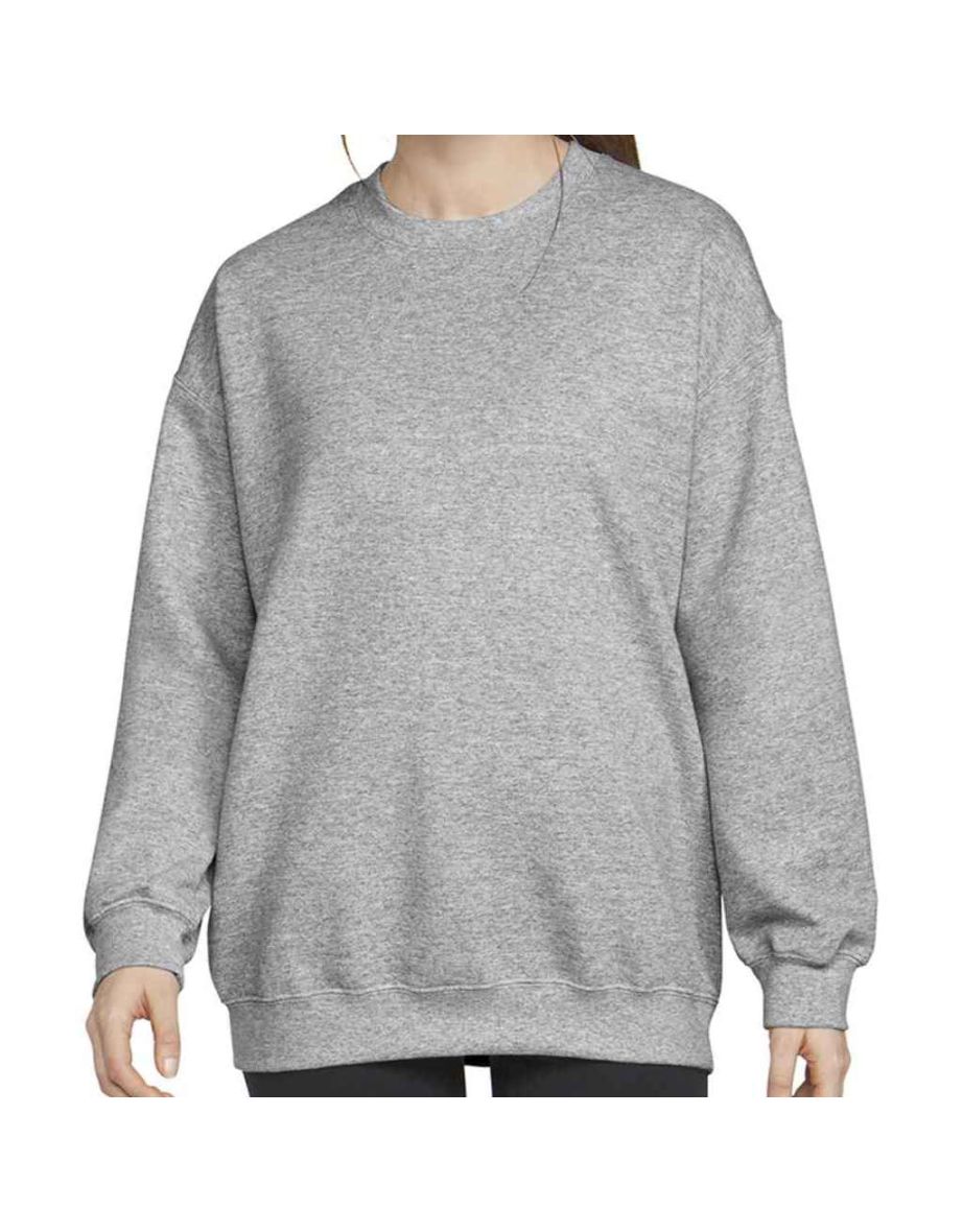 Gildan  Softstyle Plain Midweight Crew Neck Sweatshirt - Sports Grey