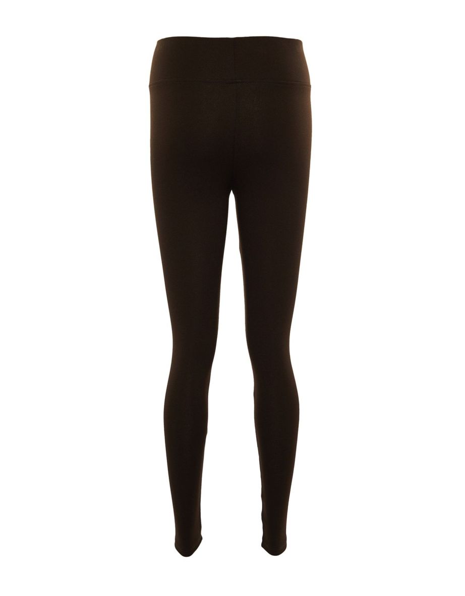 Leggings - Brown - High Waist - 14