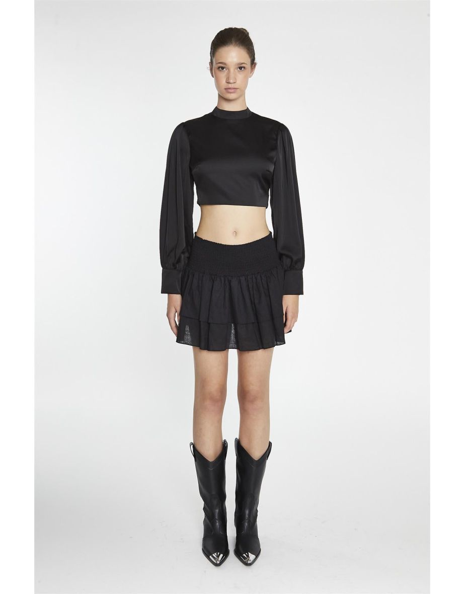 Black RaRa Mini-Skirt