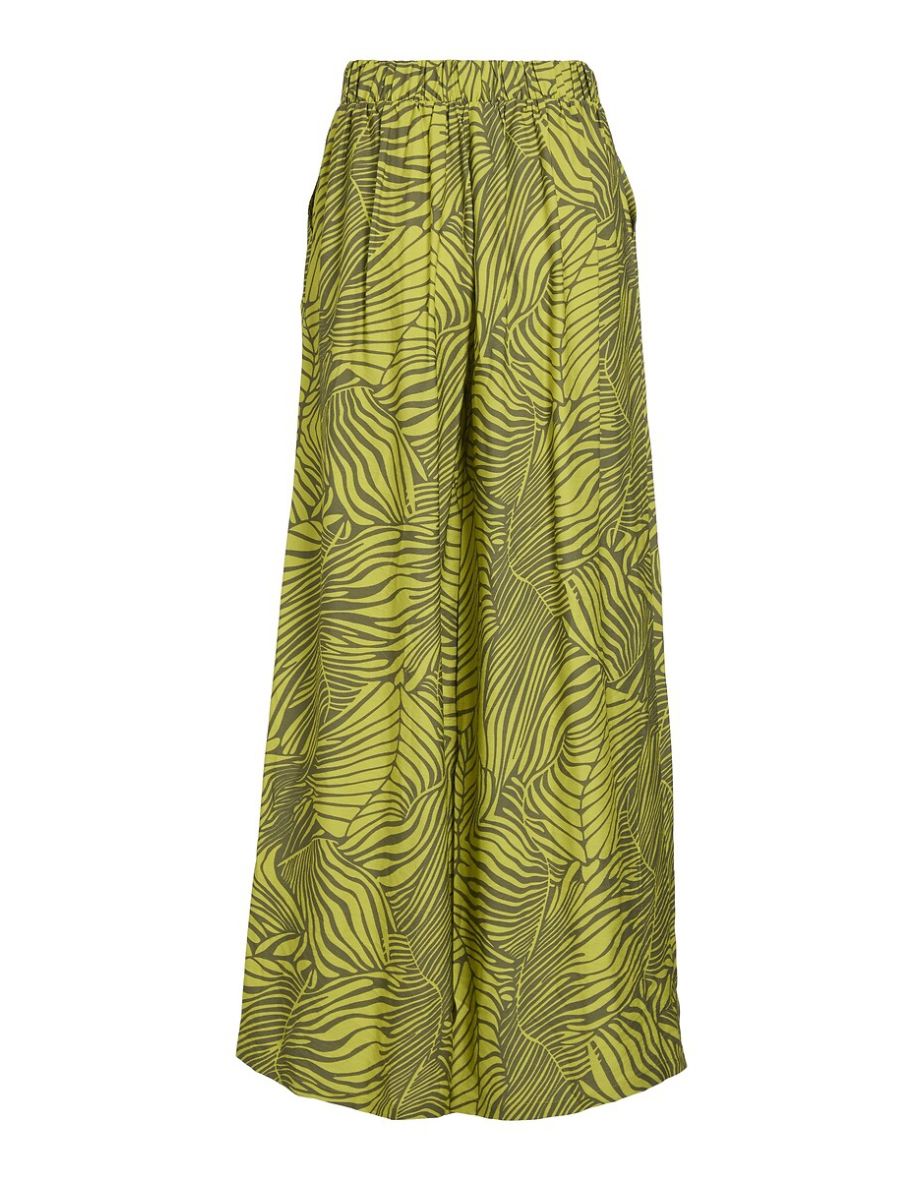 Floral Wide Leg Trousers - 1