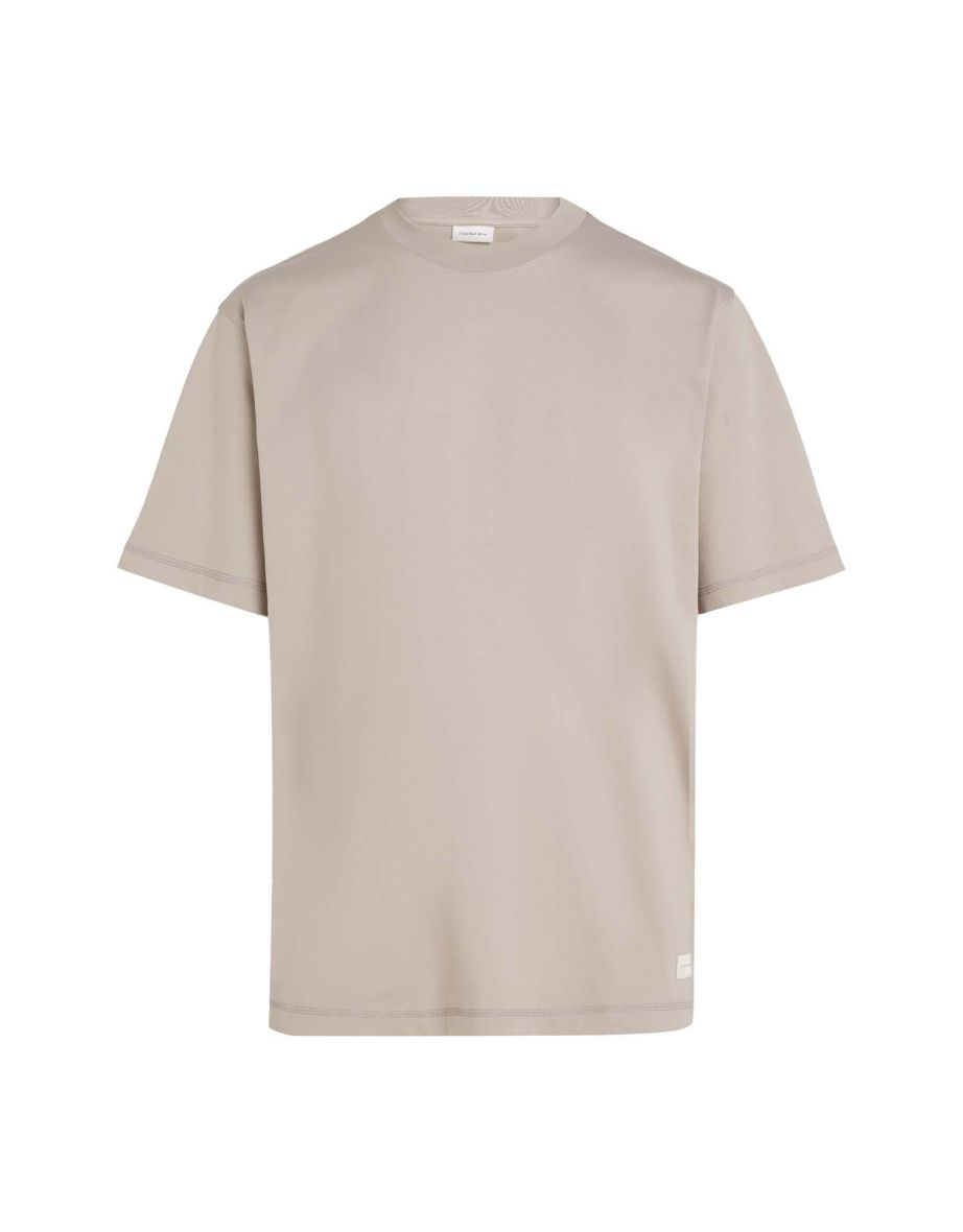 Men's Calvin Klein Woven Label Relaxed T-Shirt in Grey