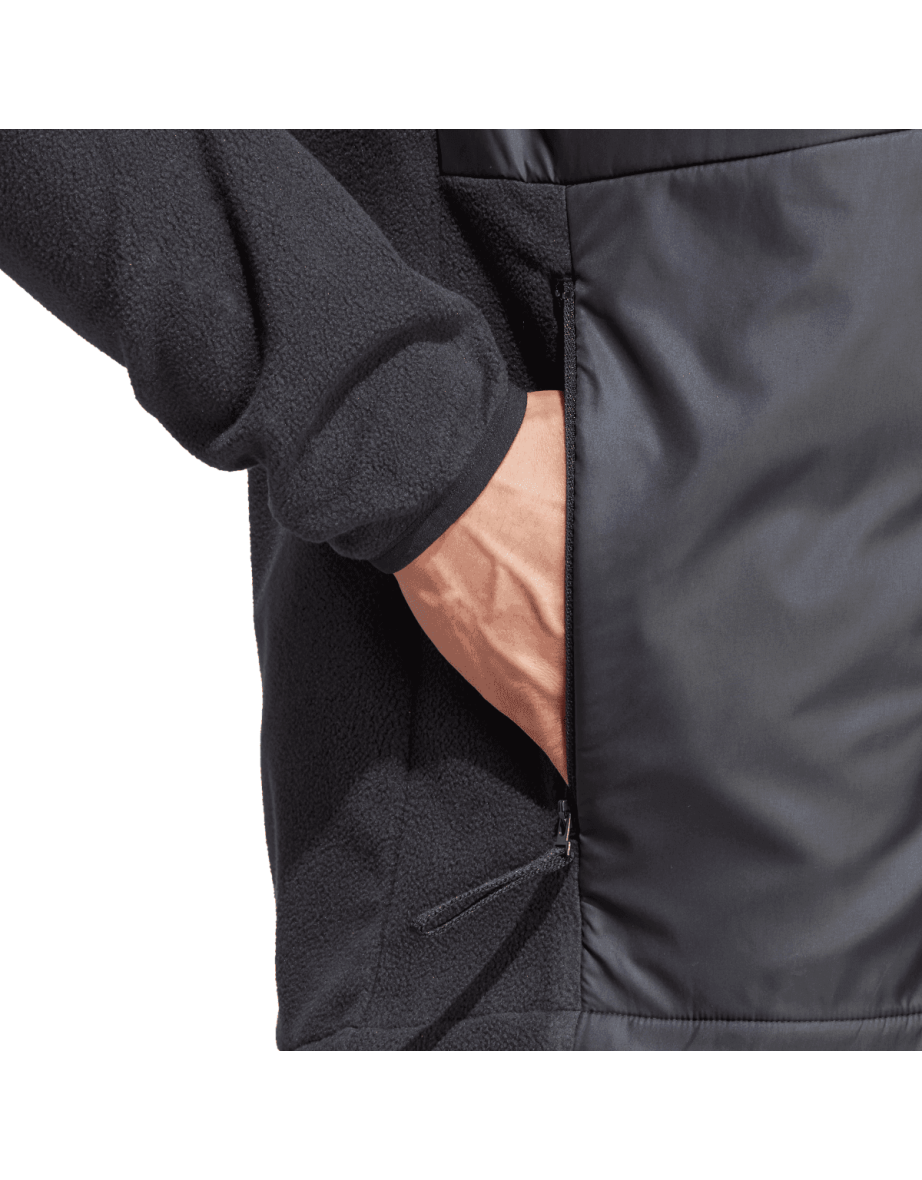 Men's adidas Terrex Multi Wind Fleece Jacket in Black - 8
