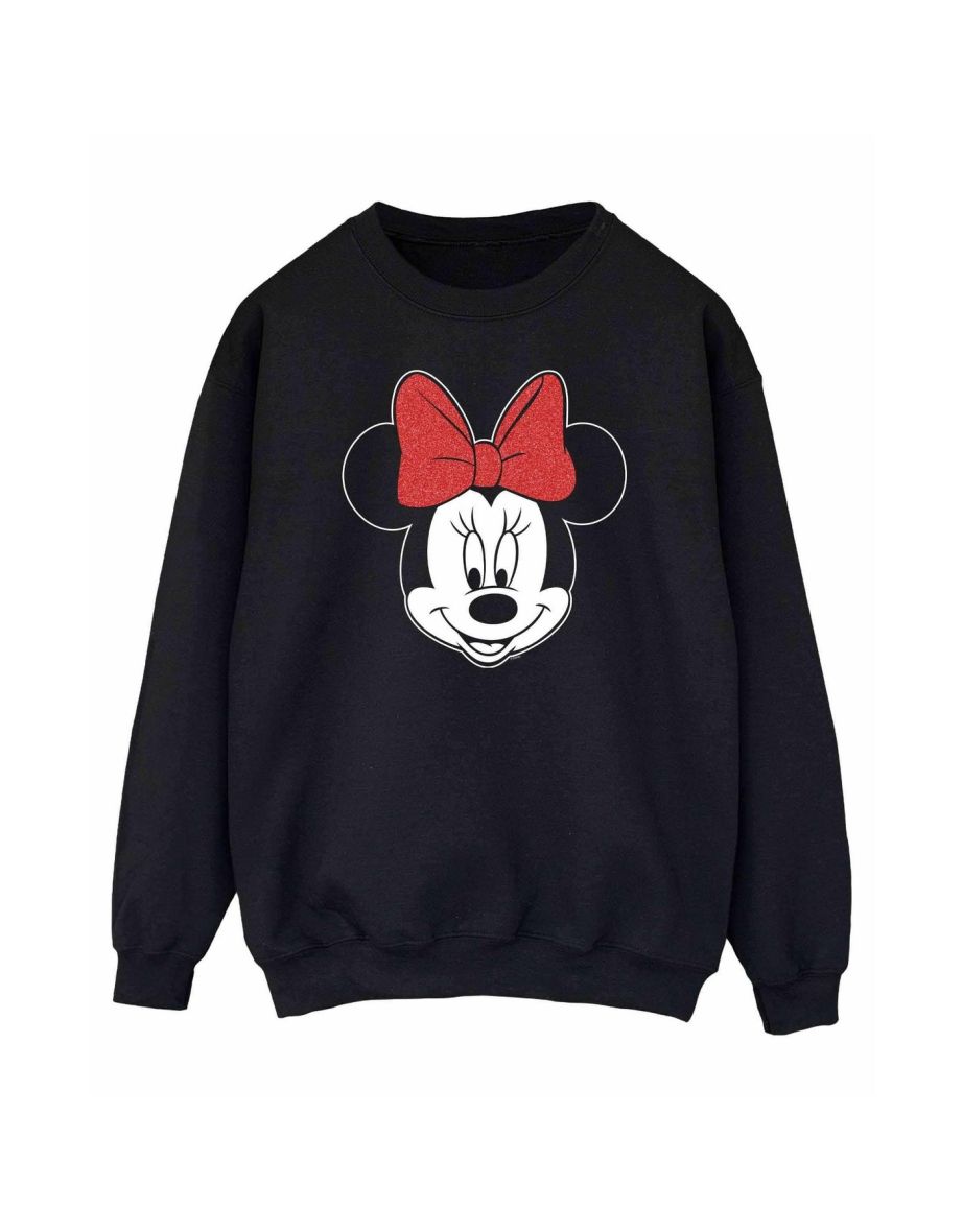Disney Women's/Ladies Minnie Mouse Head Cotton Sweatshirt - 3
