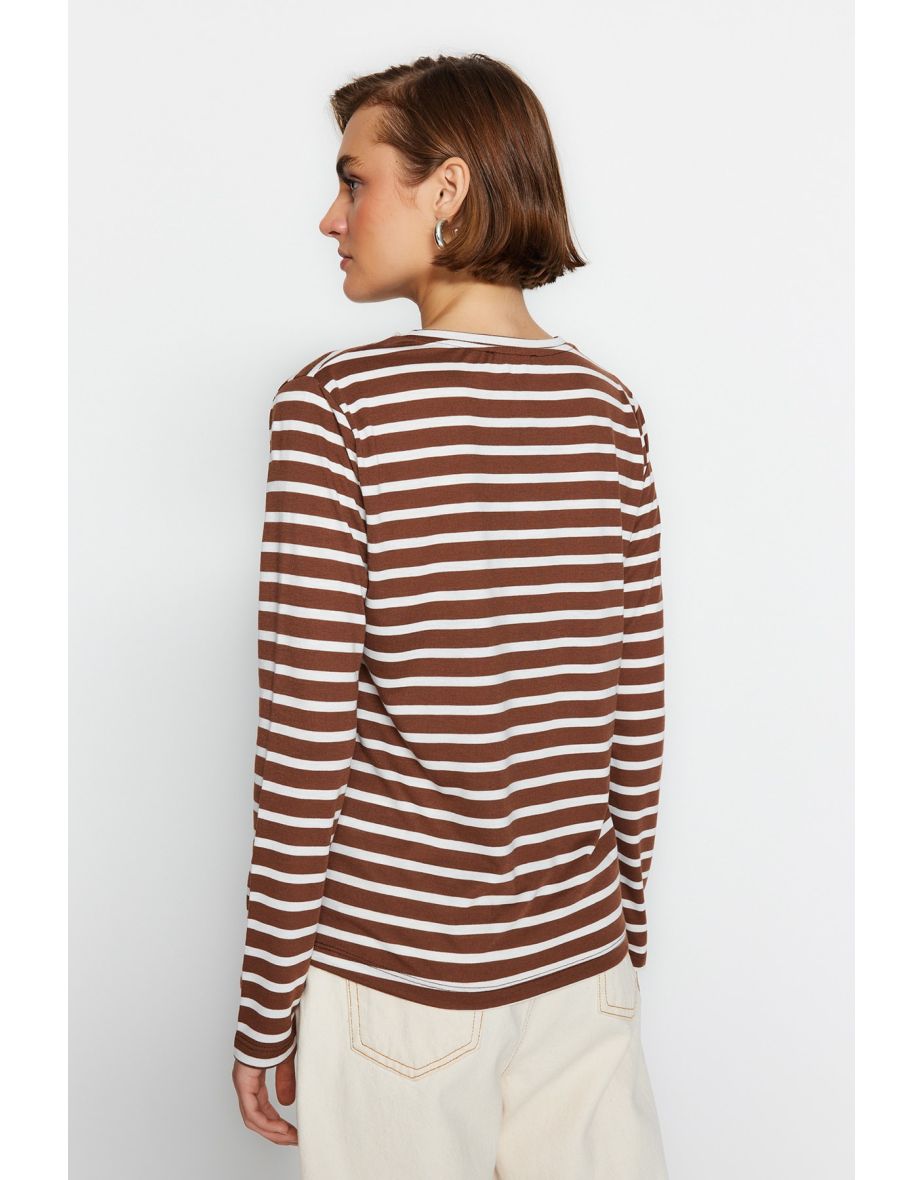 T-Shirt - Brown - Regular fit - 7