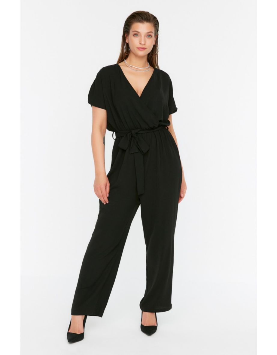 Plus Size Jumpsuit - Black - Regular fit