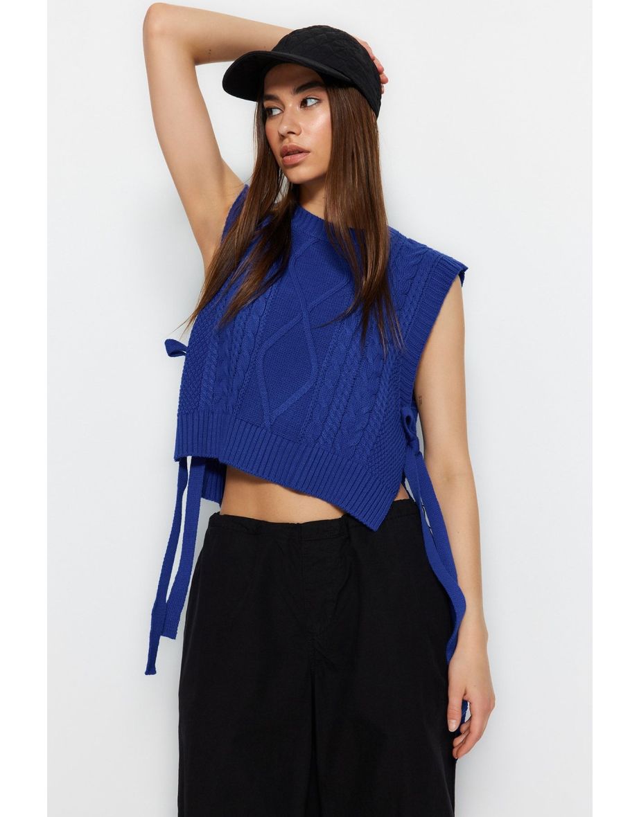 Saks Crop Knitwear Sweater - 6