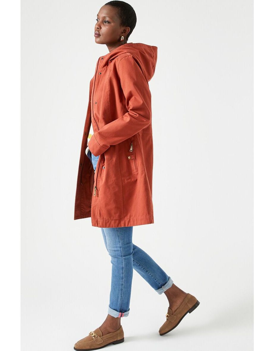 Shop Cotton Lightweight Hooded Parka Online in Qatar VogaCloset