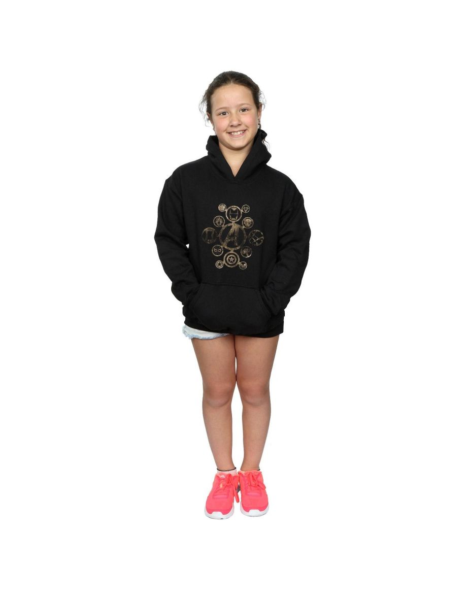 Marvel Girls Avengers Infinity War Icons Hoodie - Black