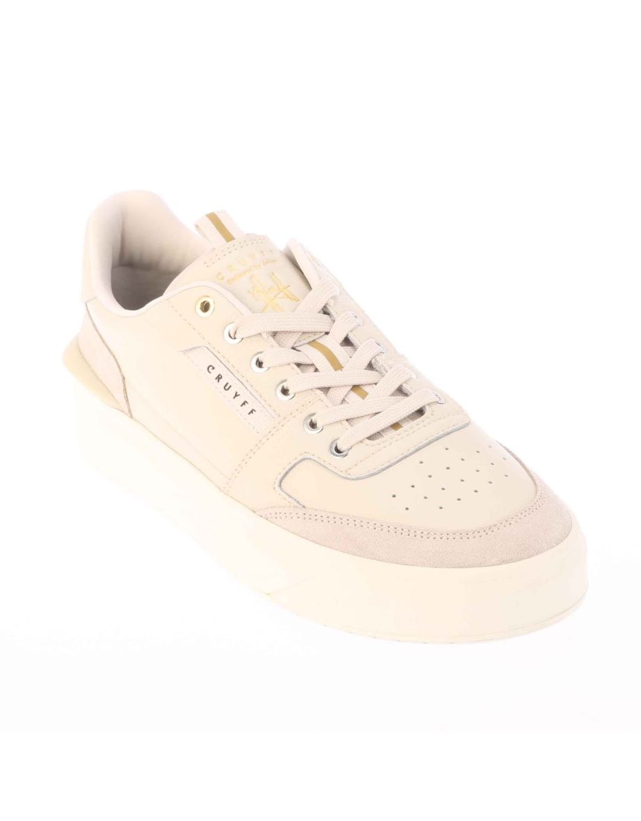 Men's Cruyff Endorsed Tennis Trainers in Cream
