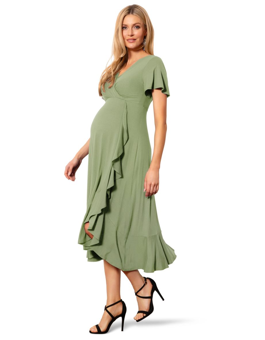 Waterfall Midi Maternity Dress - 4