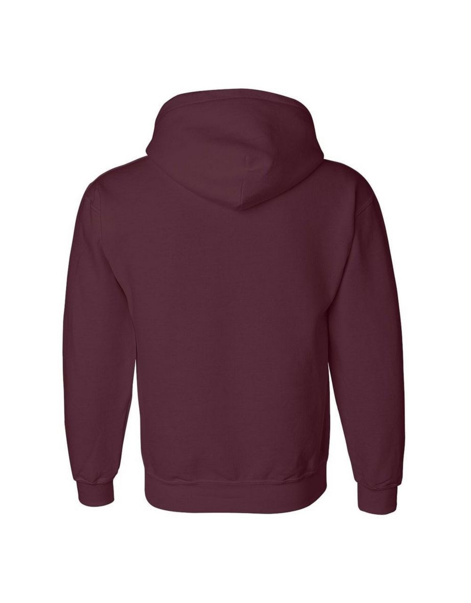 Gildan Heavyweight DryBlend Adult Unisex Hooded Sweatshirt Top / Hoodie (13 Colours) - Maroon - 1