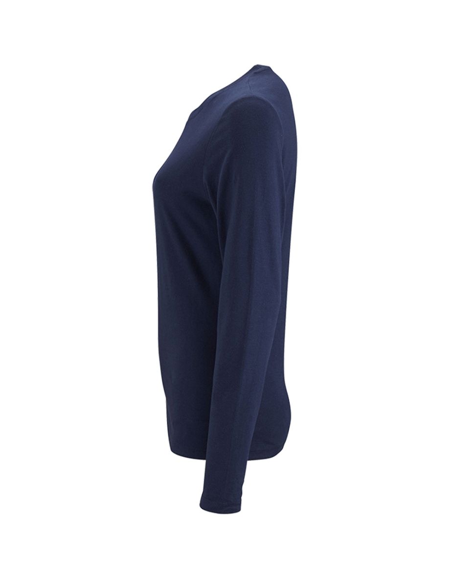SOLS Womens/Ladies Imperial Long Sleeve T-Shirt - French Navy - 2
