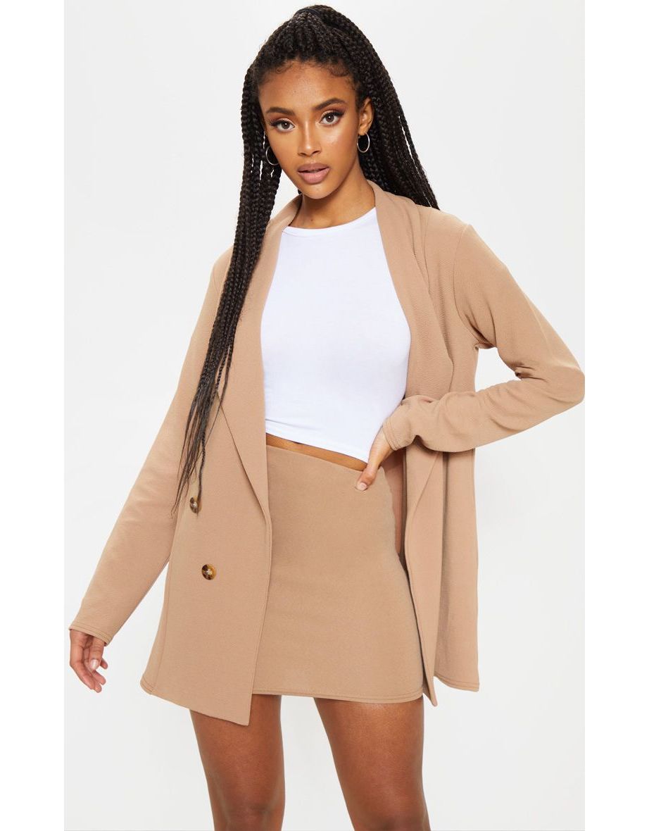 Camel Mini Suit Skirt