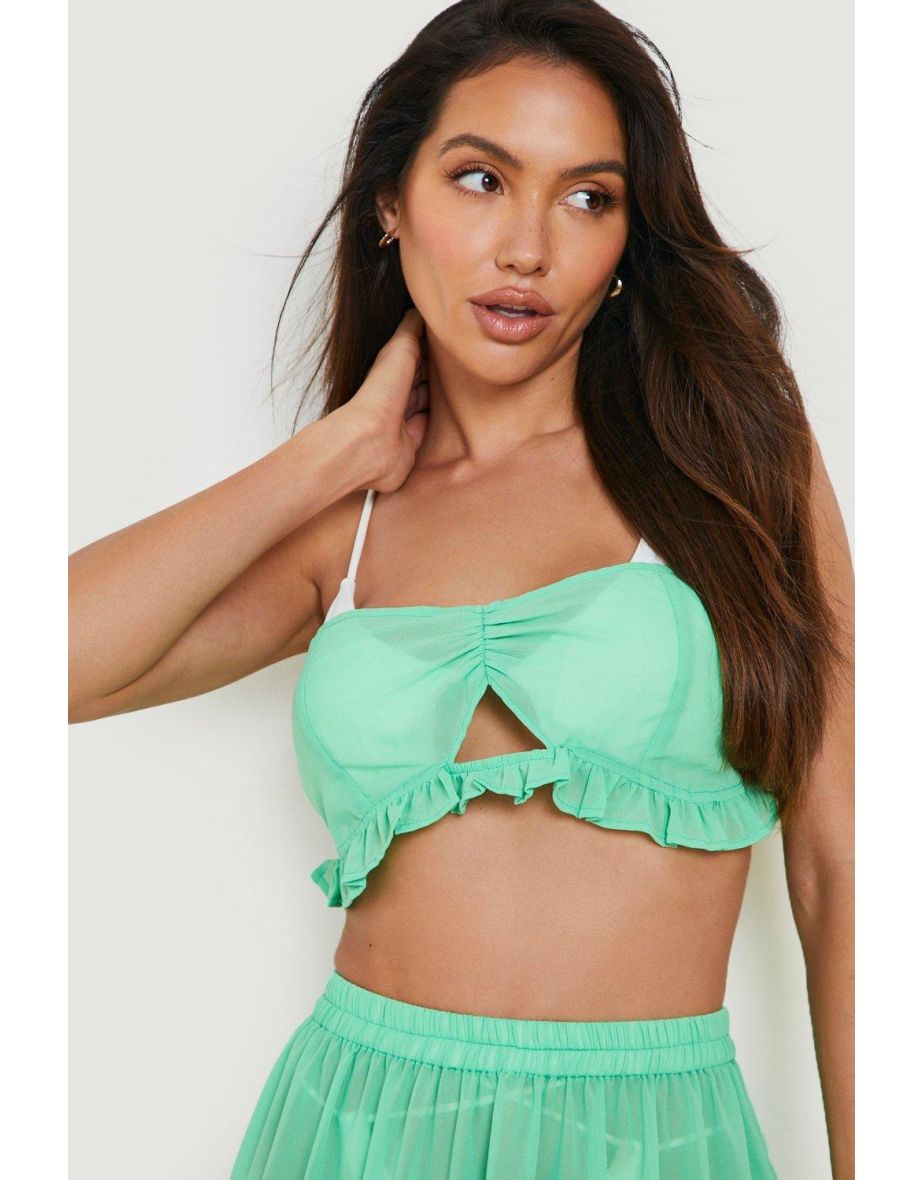 Bandeau Top & Maxi Skirt Beach Co-ord - green - 3