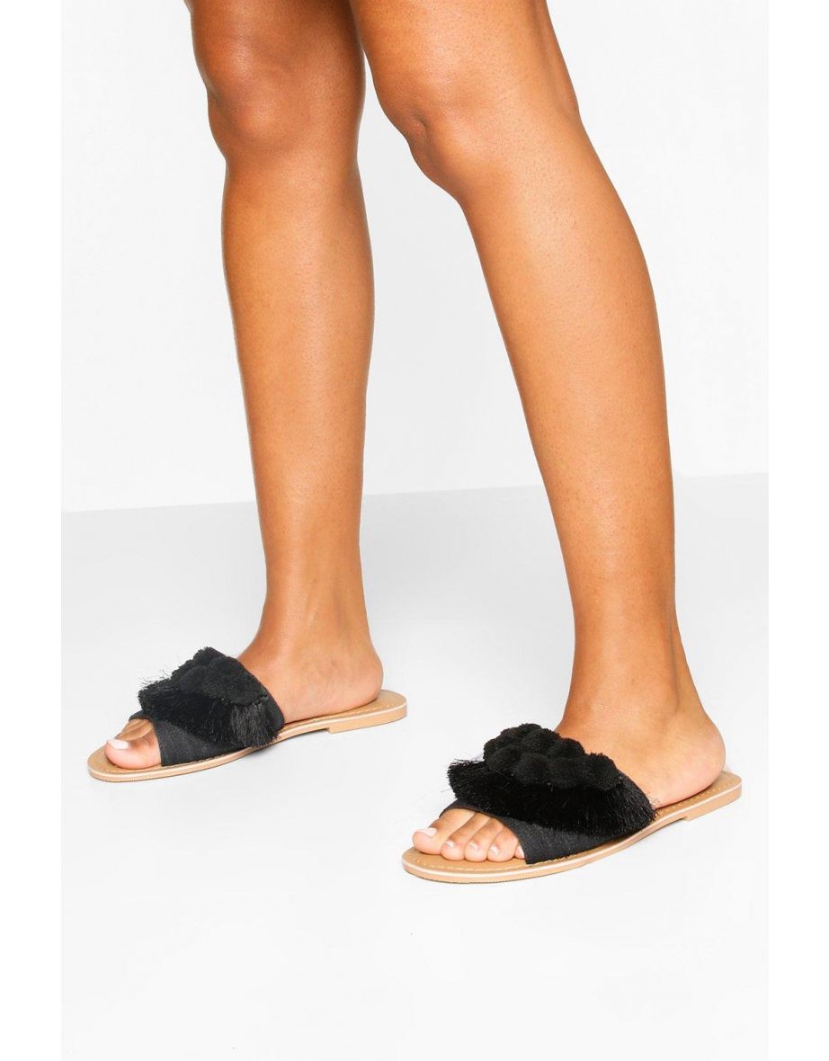 Wide fit sale fur sliders