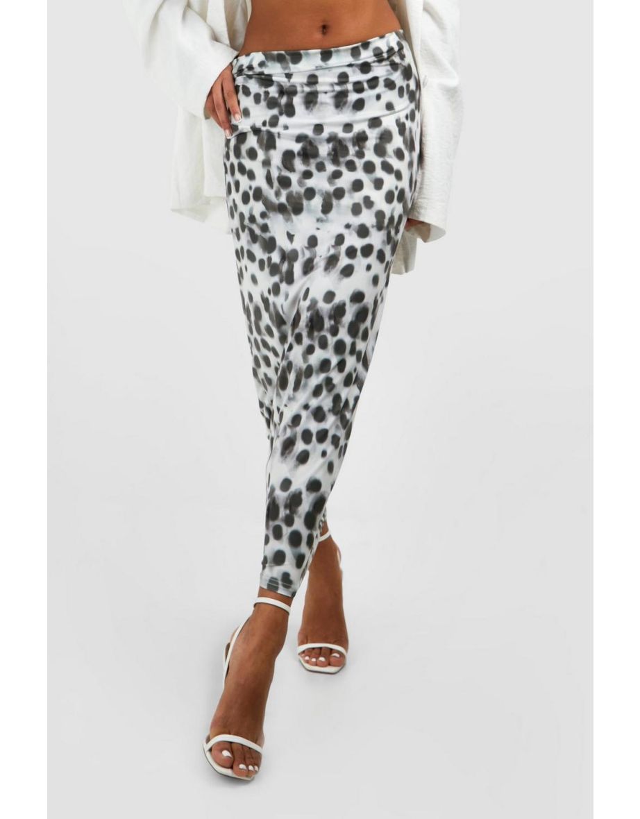Slinky Leopard Print Midaxi Skirt - leopard - 3