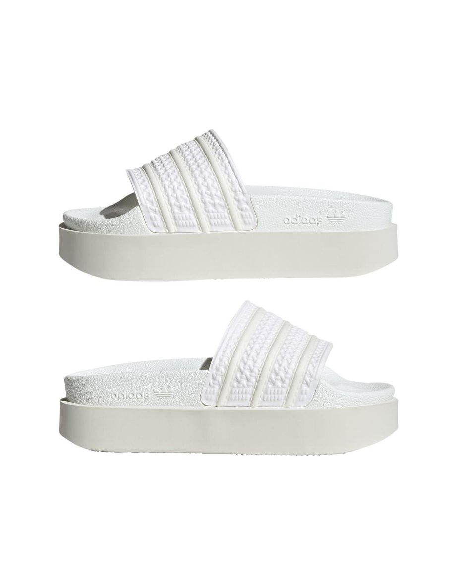 Women's adidas Originals Adilette Bonega Slide Sandals in White - 9