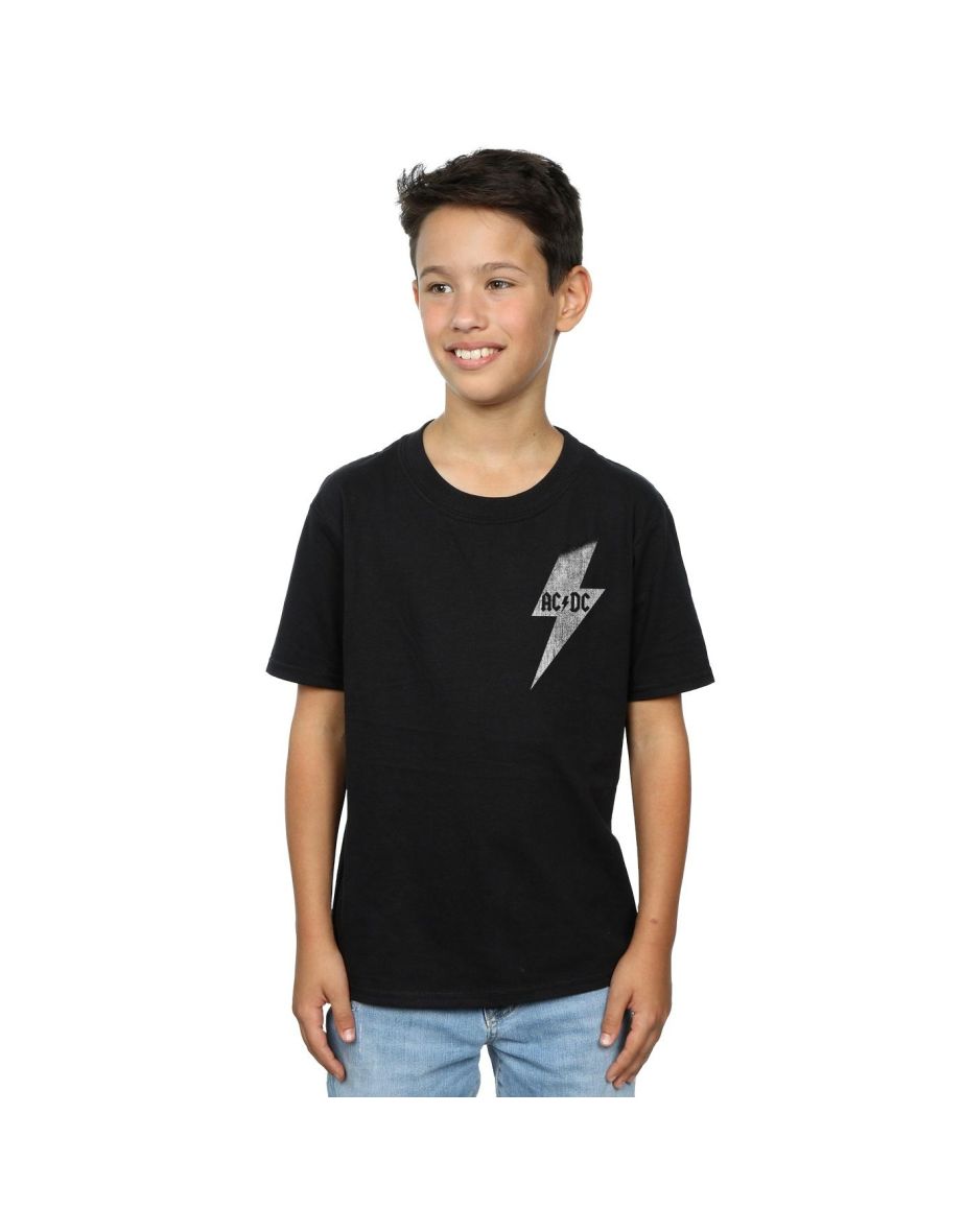 AC/DC Boys Lightning Bolt T-Shirt - Black