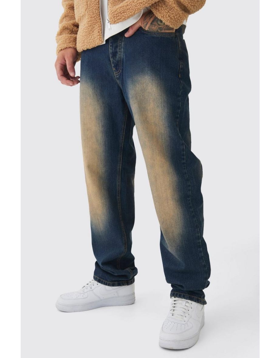 Tall Extreme Patchwork Double Layered Flared Jeans - dark wash