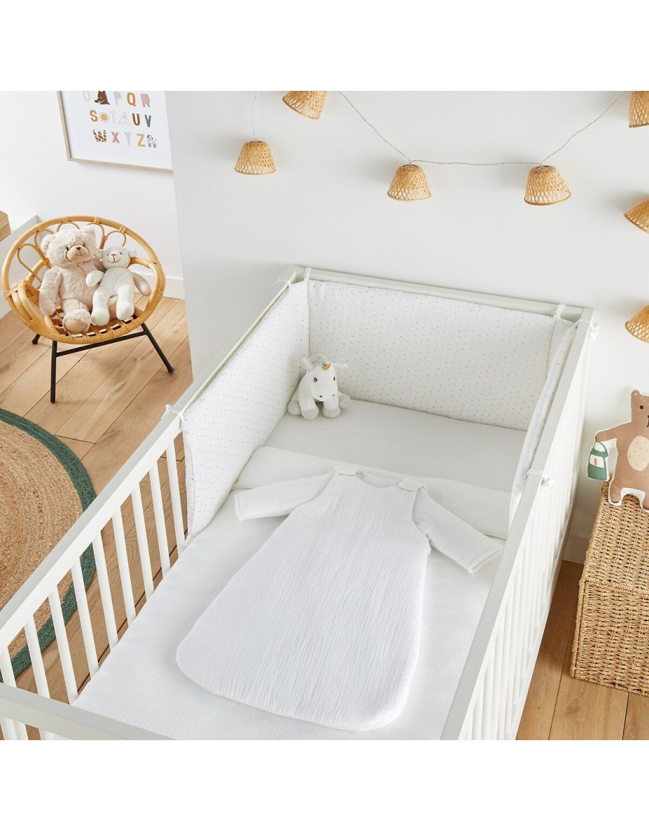 Cotton Muslin Sleep Bag with Removable Sleeves - 5