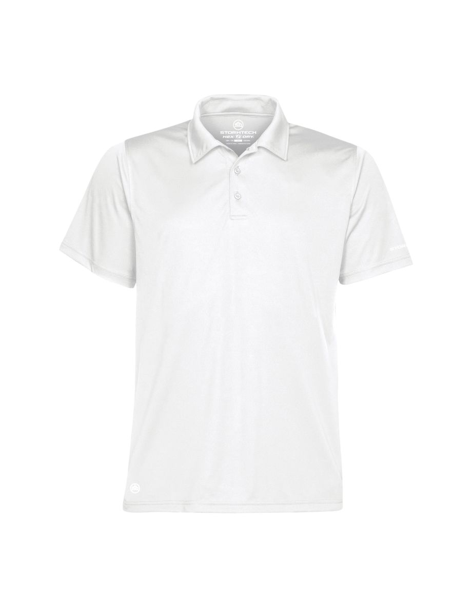 Stormtech Mens Short Sleeve Sports Performance Polo Shirt - White
