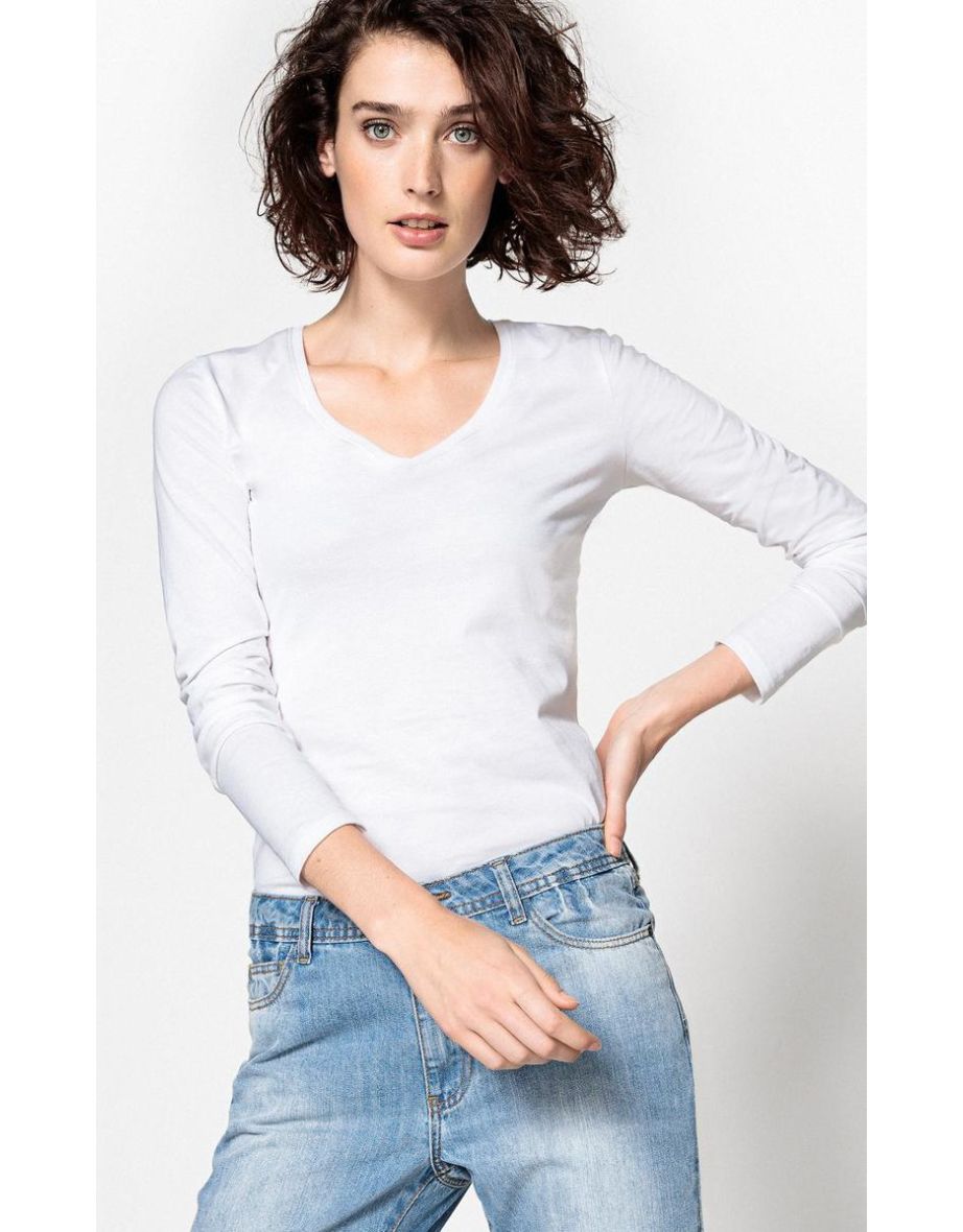 Basic Organic Cotton V-Neck T-Shirt
