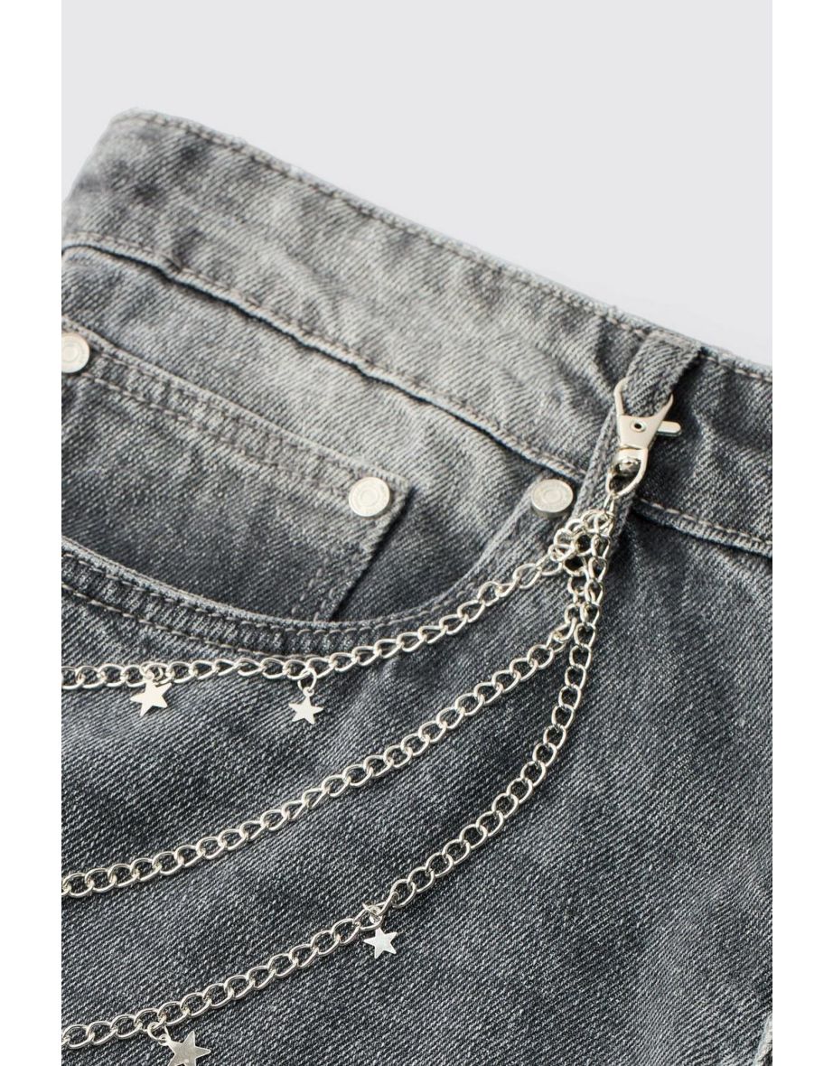 Layered Jean Chain With Stars