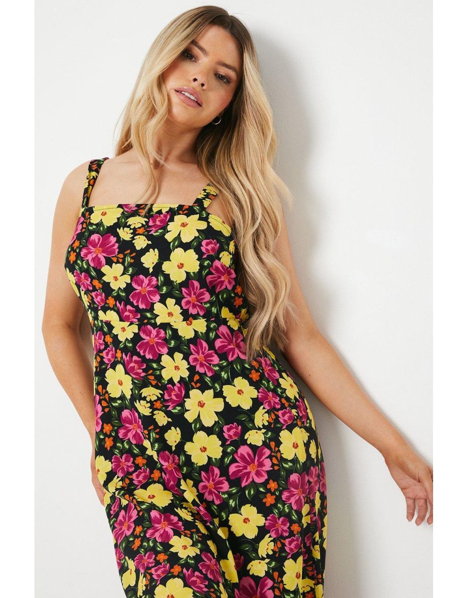 Floral Tiered Strappy Dress - 3