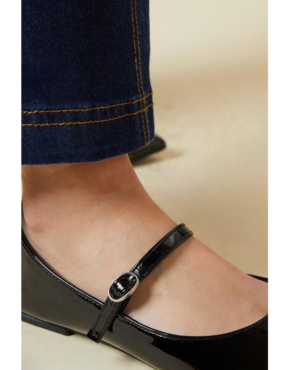 Wide Fit Nisha Pointed Mary-jane Pumps - 3