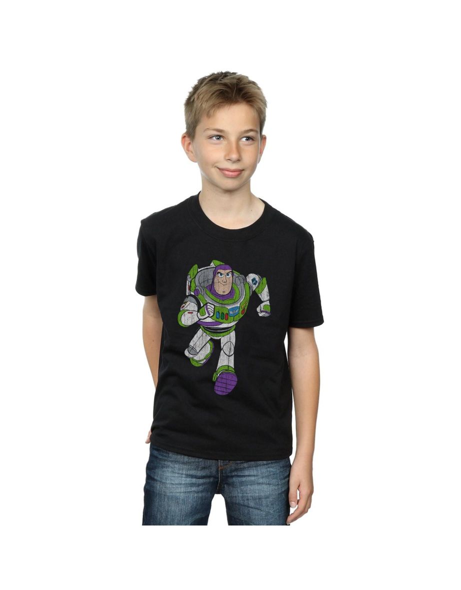 Disney Boys Toy Story 4 Classic Buzz Lightyear T-Shirt - Black