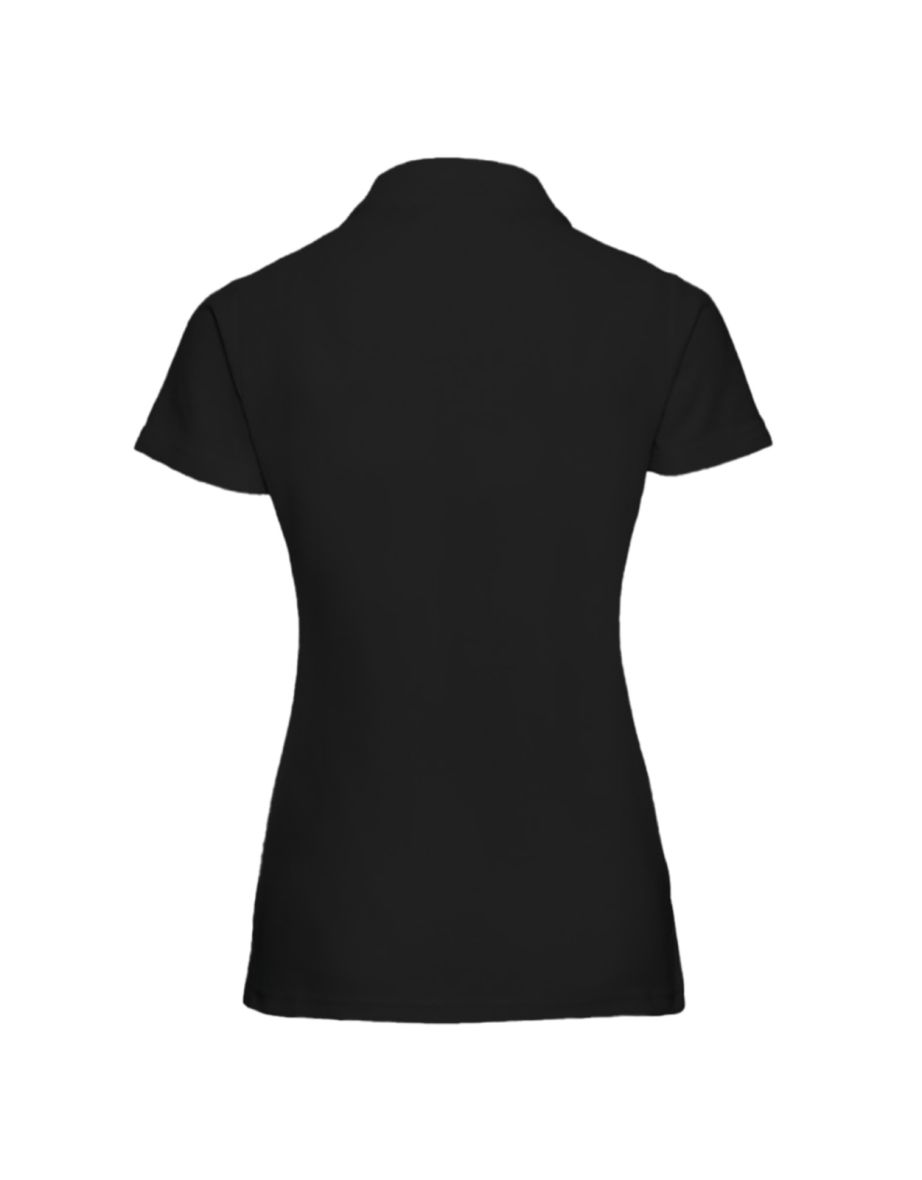 Jerzees Colours Ladies 65/35 Hard Wearing Pique Short Sleeve Polo Shirt - Black - 1