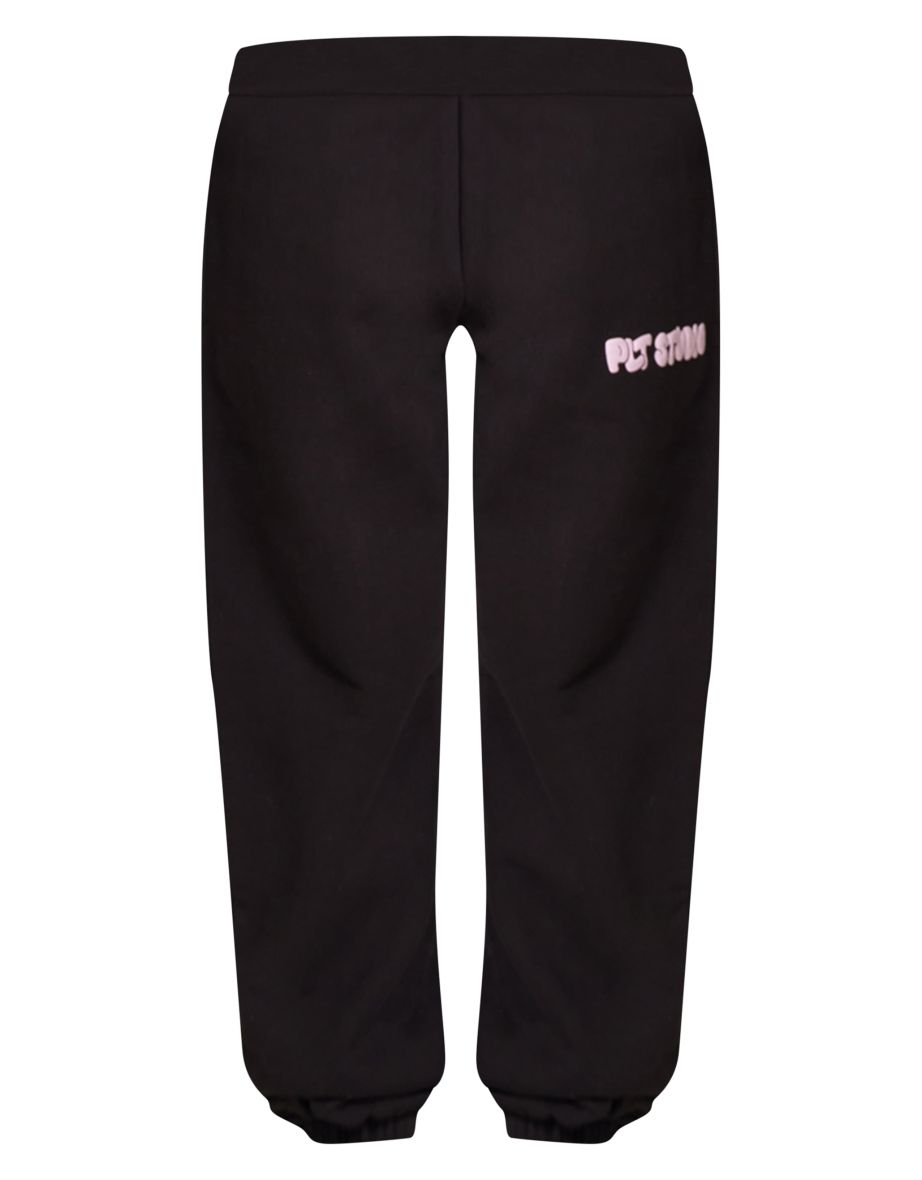 PRETTYLITTLETHING Black Premium Studio Print Cuffed Joggers - 4