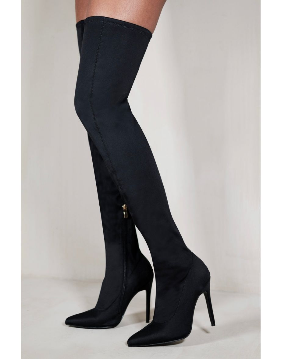 Knee high lycra boots best sale