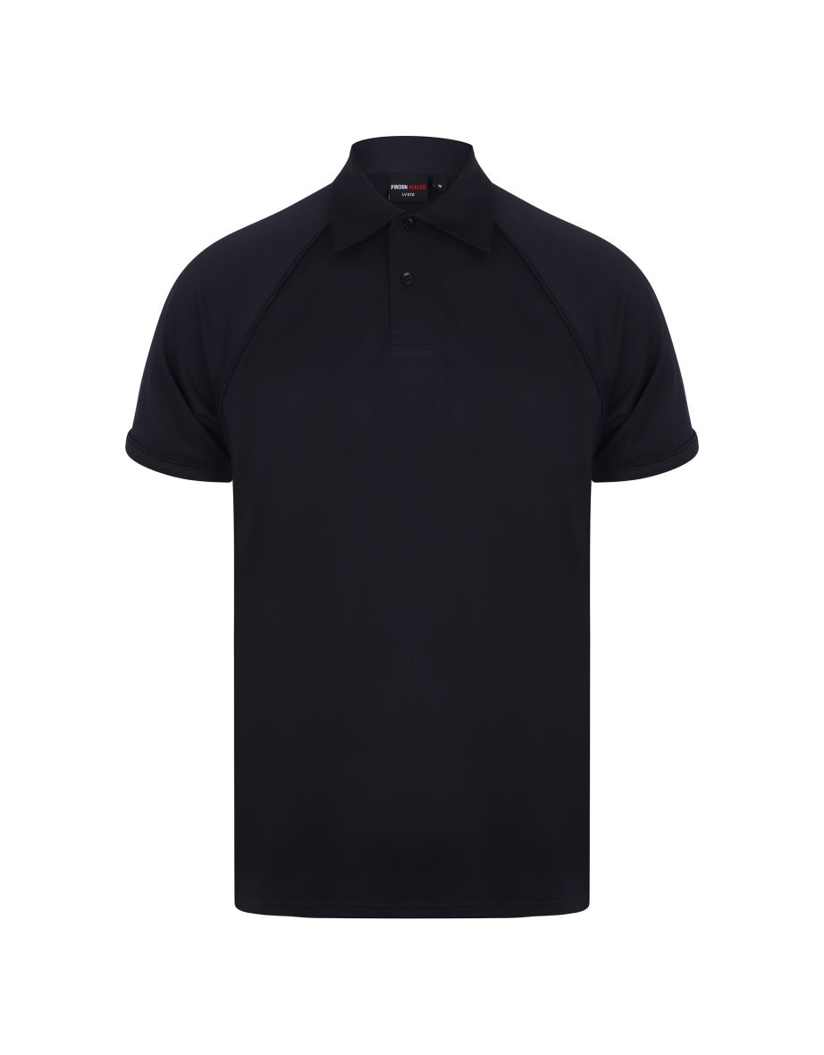 Finden & Hales Mens Piped Performance Sports Polo Shirt - Navy/Navy