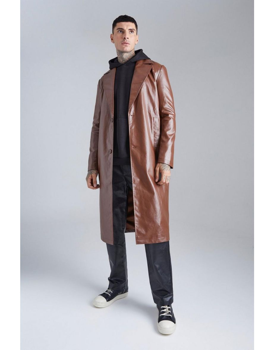 Boohooman cheap long coat