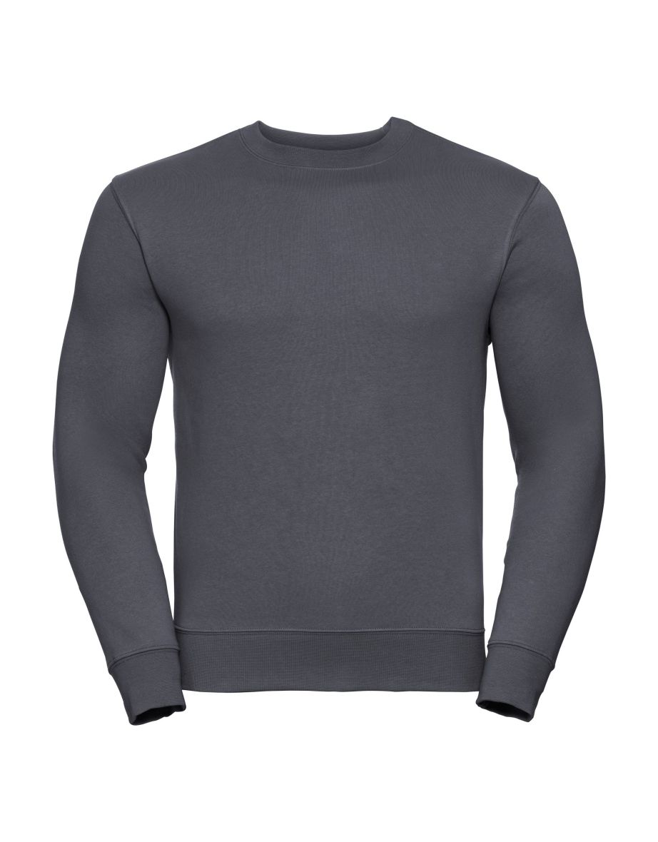 Russell Mens Authentic Sweatshirt (Slimmer Cut) - Convoy Grey
