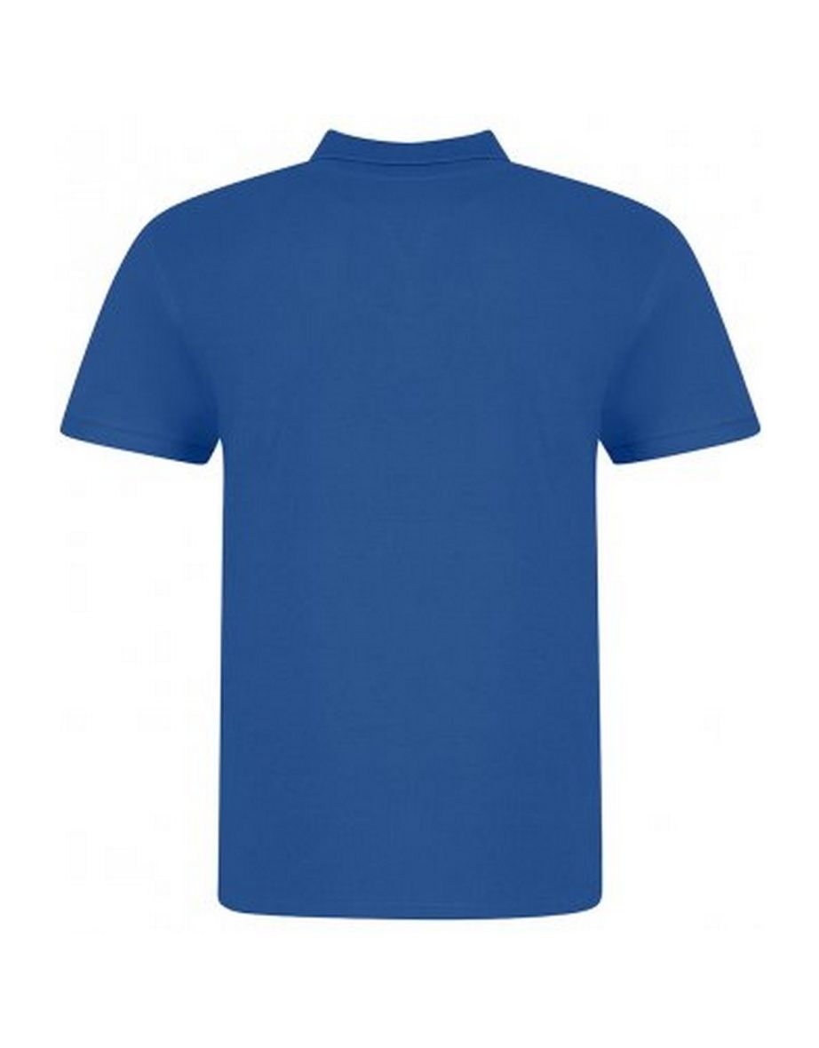 Awdis Mens Piqu Cotton Short-Sleeved Polo Shirt - Royal Blue - 1