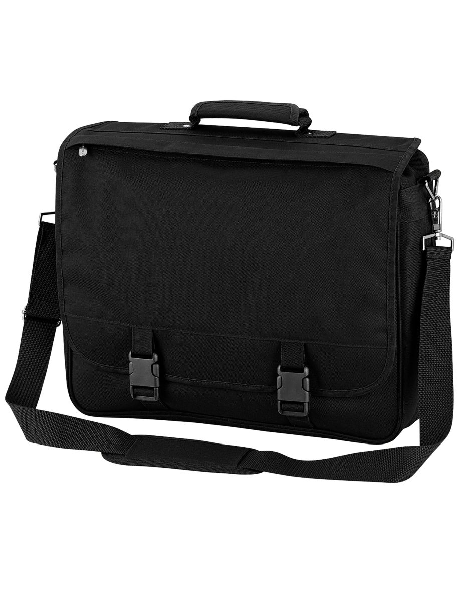 Quadra Portfolio Briefcase Bag - 12 Litres - Black