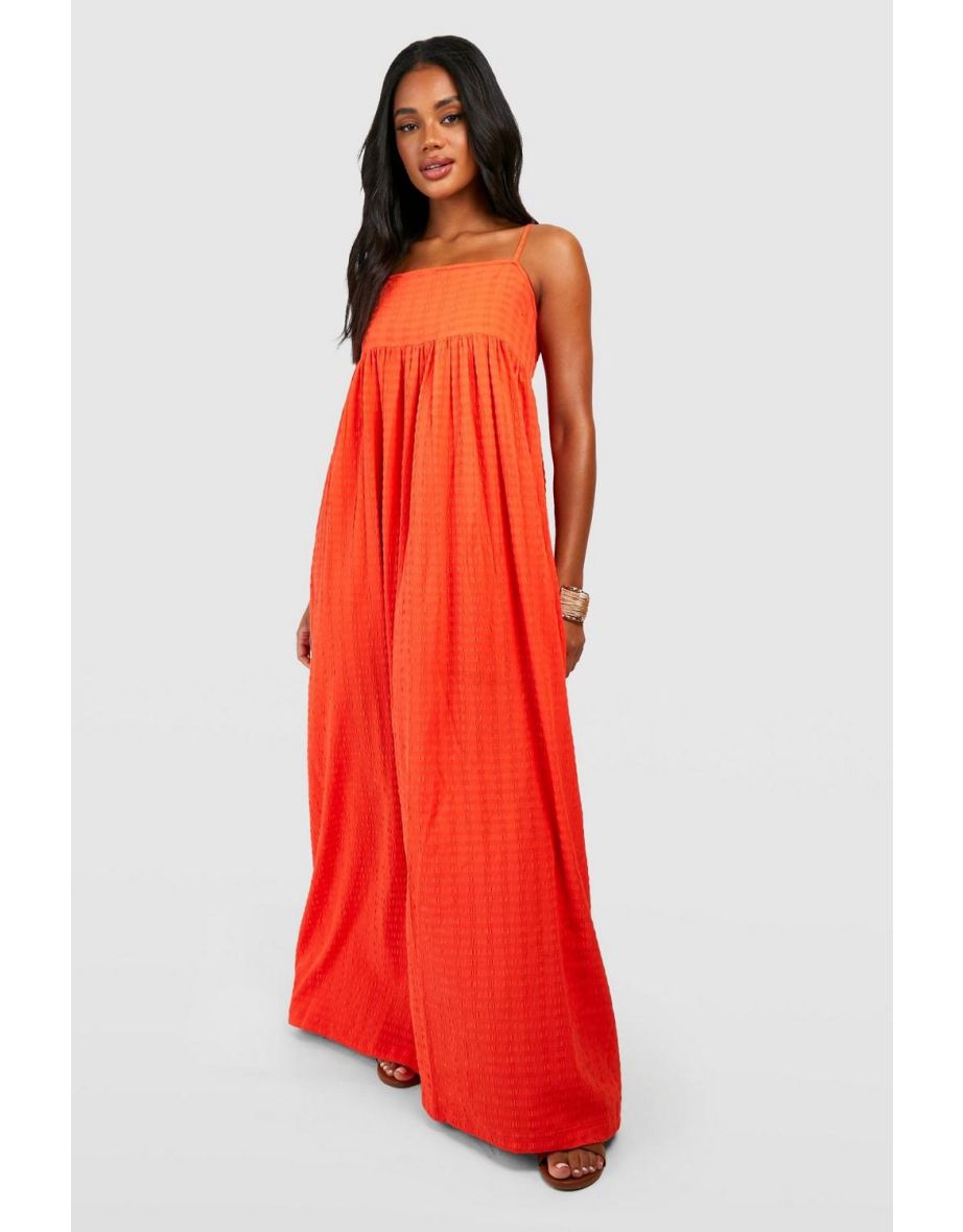 A-Line Maxi Smock Dress