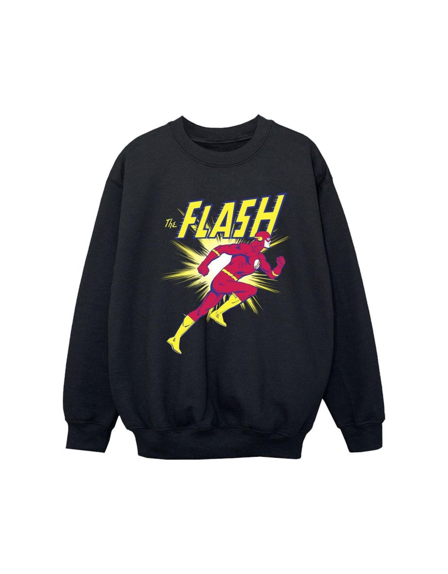 DC Comics Girls The Flash Running Sweatshirt - Black
