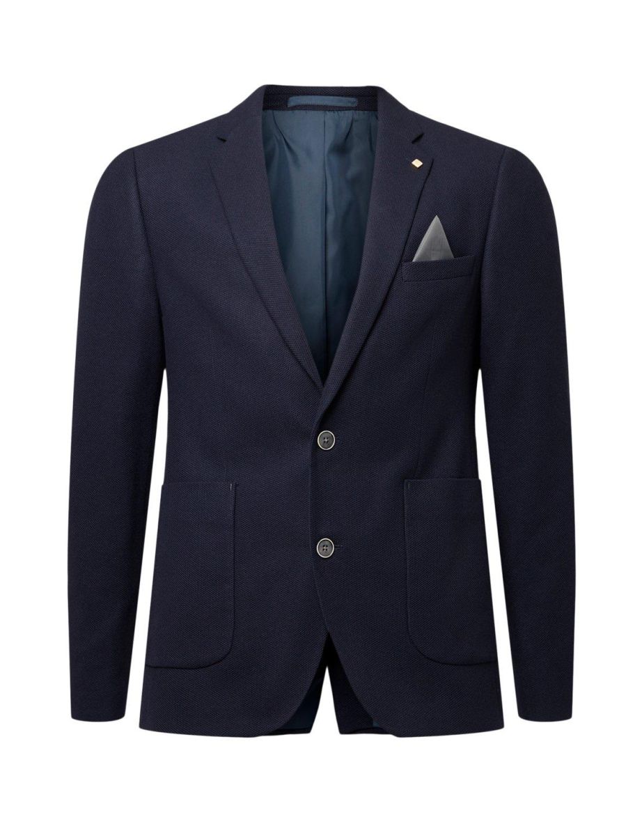 Pique Jersey Patch Pocket Blazer