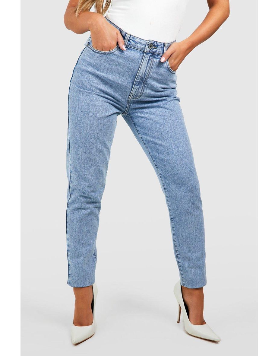 Basics High Waisted Mom Jeans - light blue - 3
