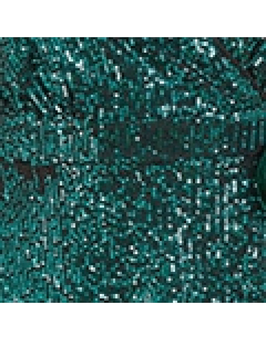 Yumi Green Sequin Wrap Top With Velvet Tie - 6