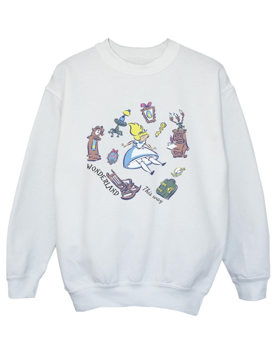 Disney Boys Alice In Wonderland Falling Sweatshirt - 1