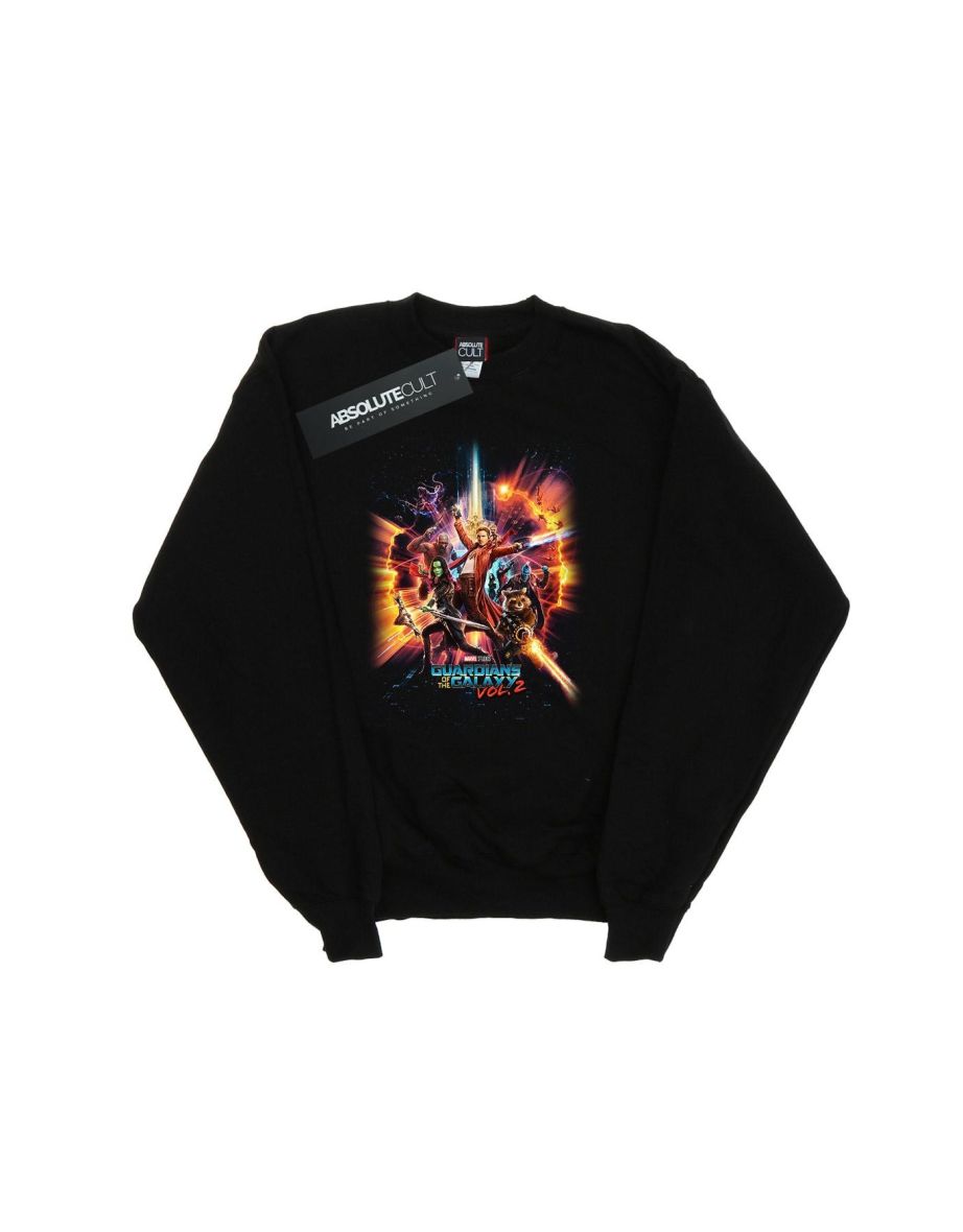 Marvel Boys Guardians Of The Galaxy Vol. 2 Team Poster Sweatshirt - Black