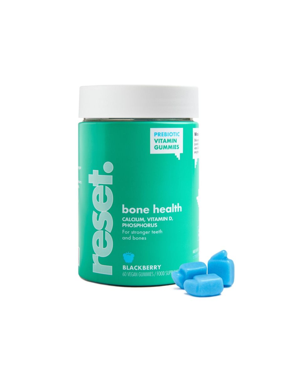 RESET Bone Health Vitamins Gummies Blackberry Flavour 