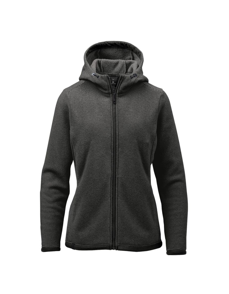Stormtech Womens/Ladies Medusa Fleece Full Zip Hoodie - Charcoal