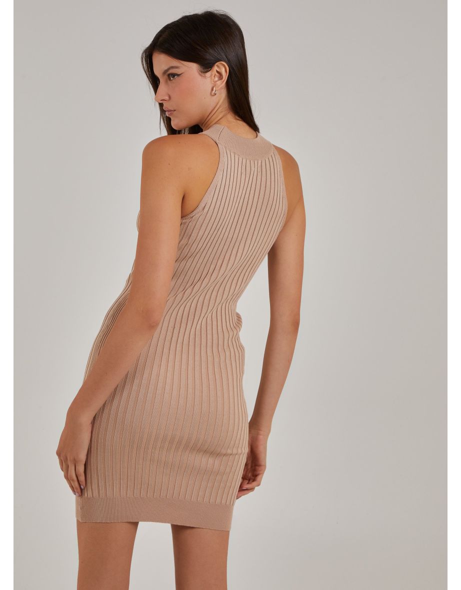 Rib Bodycon Dress - 4