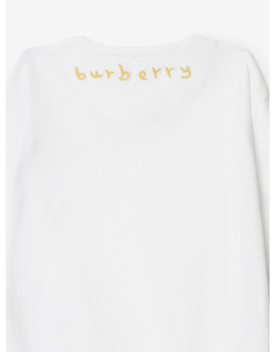 Baby Rizzo Duck Babygrow in White - 3