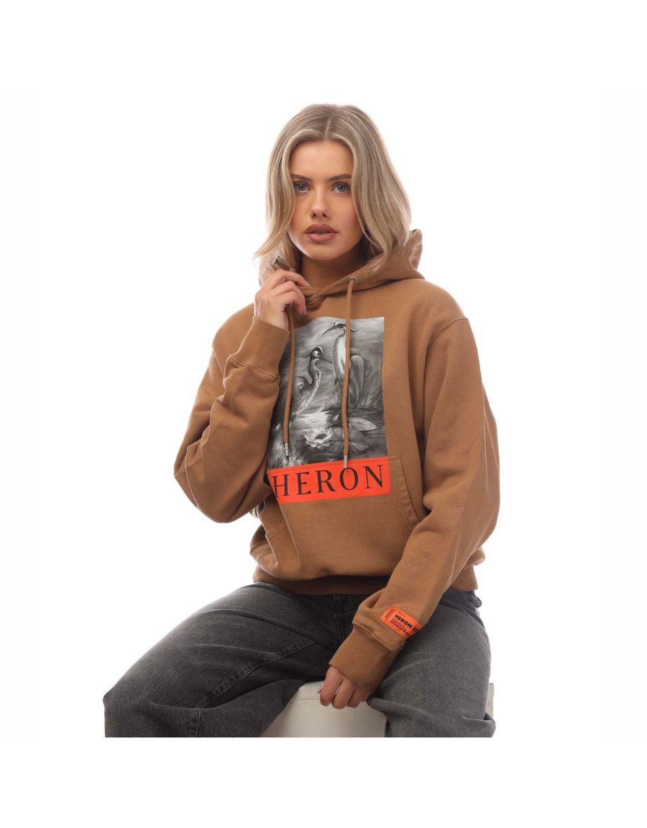 Women's Heron Preston Heron BW Hoodie in Brown - 3